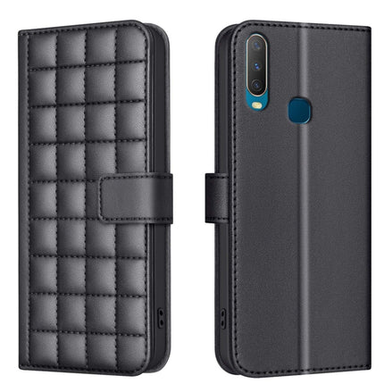 Square Texture Leather Phone Case, For vivo Y21 / Y21s / Y33s, For vivo Y20, For vivo Y11 / Y15 / Y12 / Y17, For vivo Y27 4G