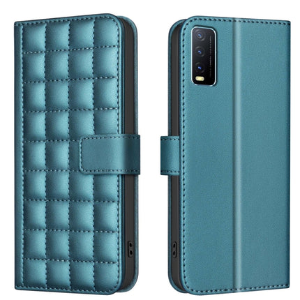 Square Texture Leather Phone Case, For vivo Y21 / Y21s / Y33s, For vivo Y20, For vivo Y11 / Y15 / Y12 / Y17, For vivo Y27 4G