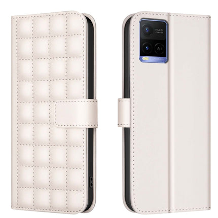 Square Texture Leather Phone Case, For vivo Y21 / Y21s / Y33s, For vivo Y20, For vivo Y11 / Y15 / Y12 / Y17, For vivo Y27 4G