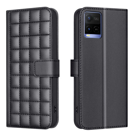 Square Texture Leather Phone Case, For vivo Y21 / Y21s / Y33s, For vivo Y20, For vivo Y11 / Y15 / Y12 / Y17, For vivo Y27 4G