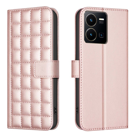 Square Texture Leather Phone Case, For vivo Y38 5G / Y200i 5G, For vivo Y03 4G Global, For vivo Y78 5G / Y36, For vivo Y35 4G / Y22s