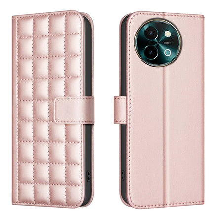Square Texture Leather Phone Case, For vivo Y38 5G / Y200i 5G, For vivo Y03 4G Global, For vivo Y78 5G / Y36, For vivo Y35 4G / Y22s