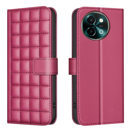 Square Texture Leather Phone Case, For vivo Y38 5G / Y200i 5G, For vivo Y03 4G Global, For vivo Y78 5G / Y36, For vivo Y35 4G / Y22s