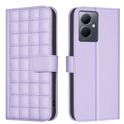 Square Texture Leather Phone Case, For vivo Y38 5G / Y200i 5G, For vivo Y03 4G Global, For vivo Y78 5G / Y36, For vivo Y35 4G / Y22s