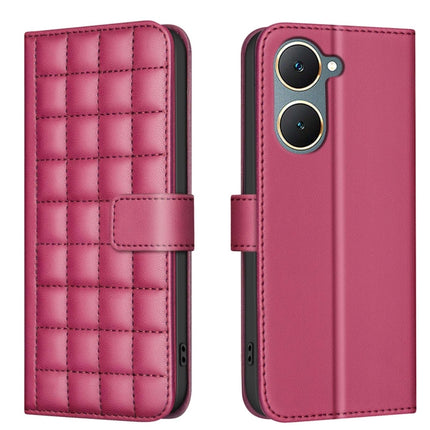 Square Texture Leather Phone Case, For vivo Y38 5G / Y200i 5G, For vivo Y03 4G Global, For vivo Y78 5G / Y36, For vivo Y35 4G / Y22s