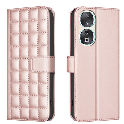 Square Texture Leather Phone Case, For Honor 90 Pro, For Honor 90 5G, For Honor X7a