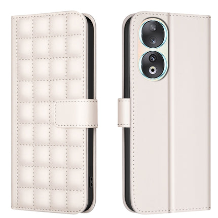 Square Texture Leather Phone Case, For Honor 90 Pro, For Honor 90 5G, For Honor X7a
