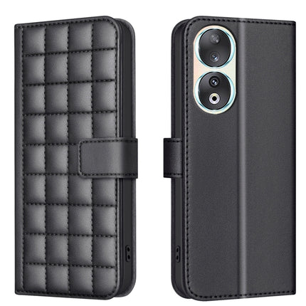 Square Texture Leather Phone Case, For Honor 90 Pro, For Honor 90 5G, For Honor X7a