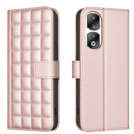 Square Texture Leather Phone Case, For Honor 90 Pro, For Honor 90 5G, For Honor X7a