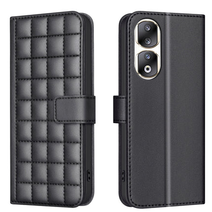 Square Texture Leather Phone Case, For Honor 90 Pro, For Honor 90 5G, For Honor X7a
