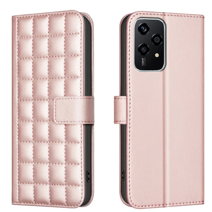 Square Texture Leather Phone Case, For Honor 200 Lite Global, For Honor X8b, For Honor X9b / Magic6 Lite, For Honor X7b