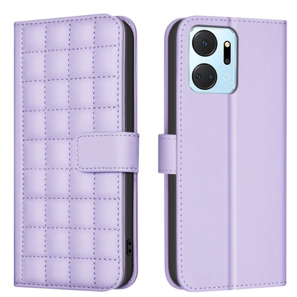 Square Texture Leather Phone Case, For Honor 90 Pro, For Honor 90 5G, For Honor X7a