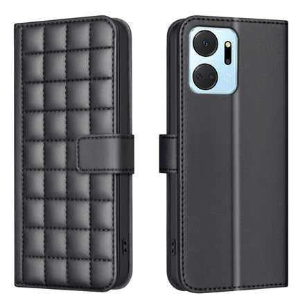 Square Texture Leather Phone Case, For Honor 90 Pro, For Honor 90 5G, For Honor X7a