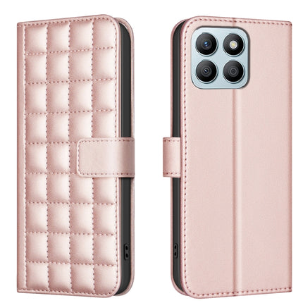 Square Texture Leather Phone Case, For Honor 200 Lite Global, For Honor X8b, For Honor X9b / Magic6 Lite, For Honor X7b