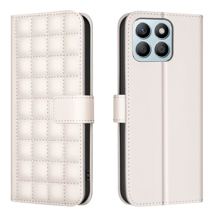 Square Texture Leather Phone Case, For Honor 200 Lite Global, For Honor X8b, For Honor X9b / Magic6 Lite, For Honor X7b