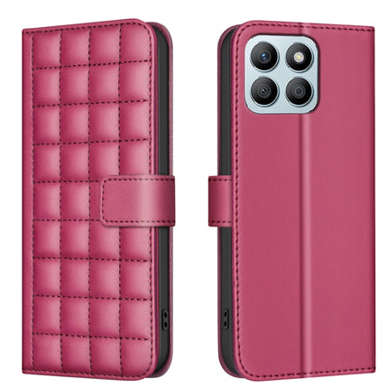 Square Texture Leather Phone Case, For Honor 200 Lite Global, For Honor X8b, For Honor X9b / Magic6 Lite, For Honor X7b