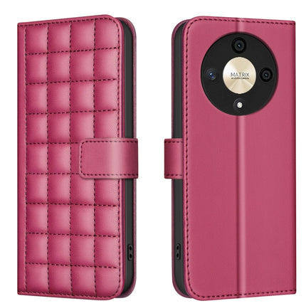 Square Texture Leather Phone Case, For Honor 200 Lite Global, For Honor X8b, For Honor X9b / Magic6 Lite, For Honor X7b