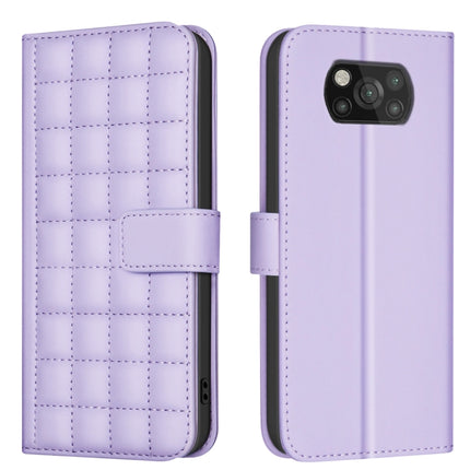 Square Texture Leather Phone Case, For Xiaomi Poco C31 / Redmi 9C / 10A, For Xiaomi Poco M3 Pro / Redmi Note 10 5G, For Xiaomi Poco F3 / Mi 11i, For Xiaomi Poco X3 / X3 NFC