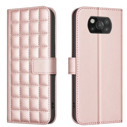 Square Texture Leather Phone Case, For Xiaomi Poco C31 / Redmi 9C / 10A, For Xiaomi Poco M3 Pro / Redmi Note 10 5G, For Xiaomi Poco F3 / Mi 11i, For Xiaomi Poco X3 / X3 NFC