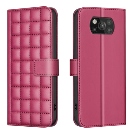 Square Texture Leather Phone Case, For Xiaomi Poco C31 / Redmi 9C / 10A, For Xiaomi Poco M3 Pro / Redmi Note 10 5G, For Xiaomi Poco F3 / Mi 11i, For Xiaomi Poco X3 / X3 NFC