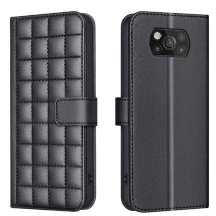 Square Texture Leather Phone Case, For Xiaomi Poco C31 / Redmi 9C / 10A, For Xiaomi Poco M3 Pro / Redmi Note 10 5G, For Xiaomi Poco F3 / Mi 11i, For Xiaomi Poco X3 / X3 NFC
