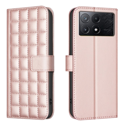 Square Texture Leather Phone Case, For Xiaomi Poco X6 Pro / Redmi K70E, For Xiaomi 13T / Redmi K60 Ultra, For Xiaomi Poco F5 5G, For Xiaomi Poco C55 / Redmi 12C