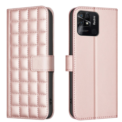 Square Texture Leather Phone Case, For Redmi 10C, For Redmi 10 2022 / Note 11 4G, For Redmi Note 10 4G / Note 10S, For Redmi Note 10 Pro / Note 10 Pro Max