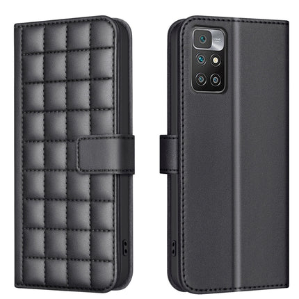 Square Texture Leather Phone Case, For Redmi 10C, For Redmi 10 2022 / Note 11 4G, For Redmi Note 10 4G / Note 10S, For Redmi Note 10 Pro / Note 10 Pro Max