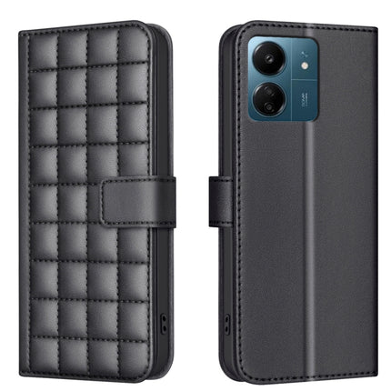 Square Texture Leather Phone Case, For Redmi Note 13 4G Global, For Redmi Note 13 5G, For Redmi 13C, For Redmi Note 13 Pro+ 5G