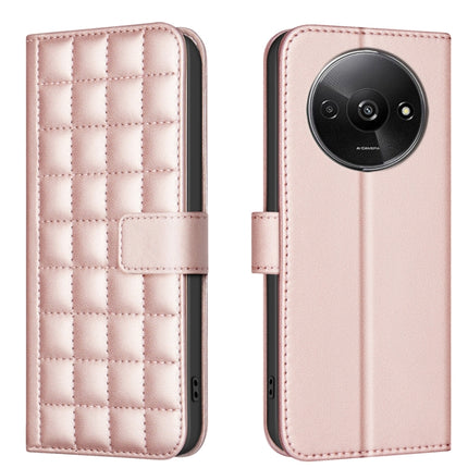 Square Texture Leather Phone Case, For Redmi Note 14 Pro 4G, For Redmi Note 14 4G 163.25mm, For Redmi A3, For Redmi Note 13 Pro 4G Global
