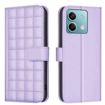 Square Texture Leather Phone Case, For Redmi Note 13 4G Global, For Redmi Note 13 5G, For Redmi 13C, For Redmi Note 13 Pro+ 5G