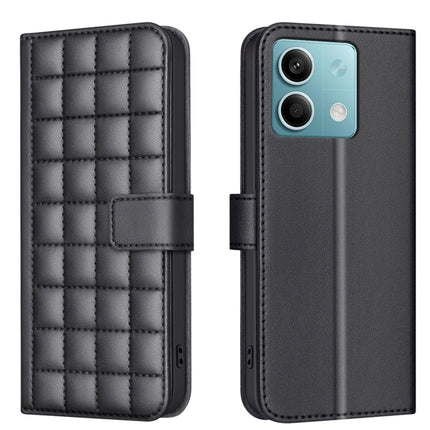 Square Texture Leather Phone Case, For Redmi Note 13 4G Global, For Redmi Note 13 5G, For Redmi 13C, For Redmi Note 13 Pro+ 5G