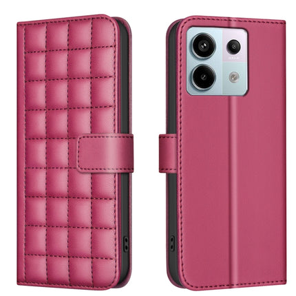Square Texture Leather Phone Case, For Redmi Note 13 Pro 5G, For Redmi K70 / K70 Pro, For Redmi 12 4G, For Redmi Note 11 / Note 11S