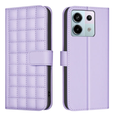 Square Texture Leather Phone Case, For Redmi Note 14 Pro 4G, For Redmi Note 14 4G 163.25mm, For Redmi A3, For Redmi Note 13 Pro 4G Global