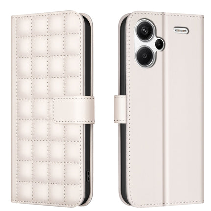 Square Texture Leather Phone Case, For Redmi Note 13 4G Global, For Redmi Note 13 5G, For Redmi 13C, For Redmi Note 13 Pro+ 5G