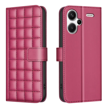 Square Texture Leather Phone Case, For Redmi Note 13 4G Global, For Redmi Note 13 5G, For Redmi 13C, For Redmi Note 13 Pro+ 5G