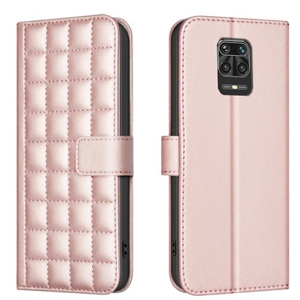 Square Texture Leather Phone Case, For Redmi 10X 4G / Note 9, For Redmi Note 9 Pro Max / 9 Pro / 9S