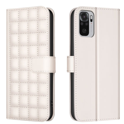 Square Texture Leather Phone Case, For Redmi 10C, For Redmi 10 2022 / Note 11 4G, For Redmi Note 10 4G / Note 10S, For Redmi Note 10 Pro / Note 10 Pro Max