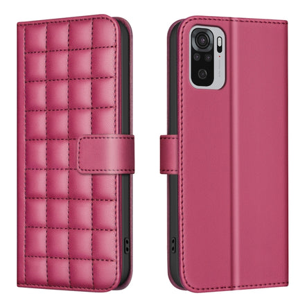 Square Texture Leather Phone Case, For Redmi 10C, For Redmi 10 2022 / Note 11 4G, For Redmi Note 10 4G / Note 10S, For Redmi Note 10 Pro / Note 10 Pro Max