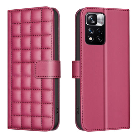 Square Texture Leather Phone Case, For Redmi Note 12 Pro Global, For Redmi Note 12 5G Global / Xiaomi Poco X5, For Redmi Note 11 Pro 5G / 4G Global, For Redmi 10 5G / Note 11E
