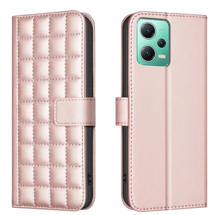 Square Texture Leather Phone Case, For Redmi Note 12 Pro Global, For Redmi Note 12 5G Global / Xiaomi Poco X5, For Redmi Note 11 Pro 5G / 4G Global, For Redmi 10 5G / Note 11E