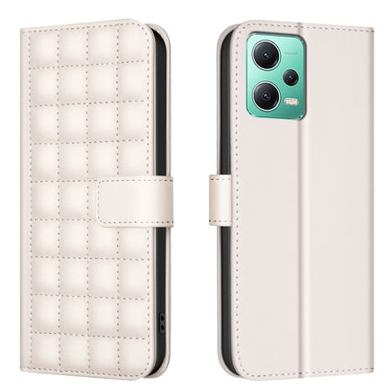 Square Texture Leather Phone Case, For Redmi Note 12 Pro Global, For Redmi Note 12 5G Global / Xiaomi Poco X5, For Redmi Note 11 Pro 5G / 4G Global, For Redmi 10 5G / Note 11E