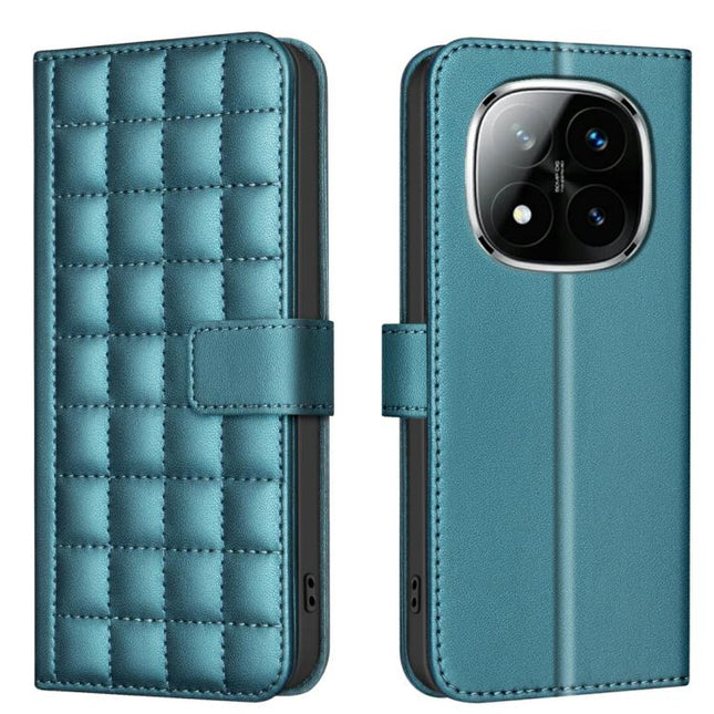 Square Texture Leather Phone Case, For Redmi Note 14 Pro 4G, For Redmi Note 14 4G 163.25mm, For Redmi A3, For Redmi Note 13 Pro 4G Global