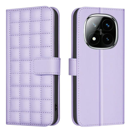 Square Texture Leather Phone Case, For Redmi Note 14 Pro 4G, For Redmi Note 14 4G 163.25mm, For Redmi A3, For Redmi Note 13 Pro 4G Global