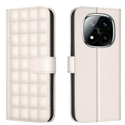 Square Texture Leather Phone Case, For Redmi Note 14 Pro 4G, For Redmi Note 14 4G 163.25mm, For Redmi A3, For Redmi Note 13 Pro 4G Global