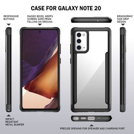 Iron Man Series Metal PC + TPU Protective Case, For Samsung Galaxy Note20 Ultra, For Samsung Galaxy Note20