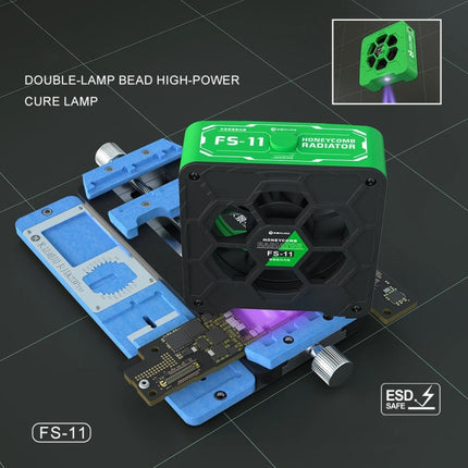 Mijing FS-11 Cooling + UV Curing + Smoke Extraction Honeycomb Radiating Fan