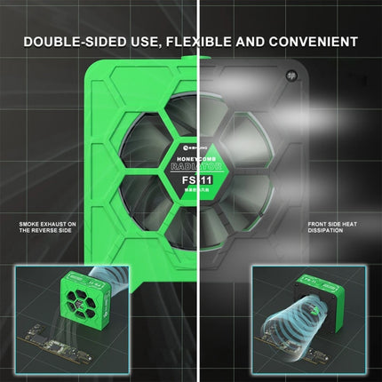 Mijing FS-11 Cooling + UV Curing + Smoke Extraction Honeycomb Radiating Fan