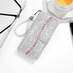 Glitter Powder Horizontal Flip Leather Case with Card Slots & Holder & Lanyard, For iPhone 12 mini, For iPhone 12 / 12 Pro, For iPhone 12 Pro Max