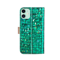 Laser Glitter Powder Matching Crocodile Texture Horizontal Flip Leather Case with Card Slots & Holder & Wallet, For iPhone 12 mini, For iPhone 12 / 12 Pro, For iPhone 12 Pro Max, For Samsung Galaxy Note20, For Samsung Galaxy Note20 Ultra